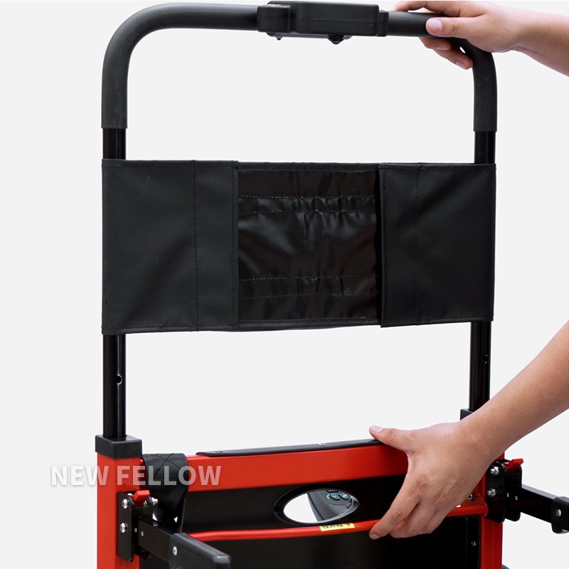 Electric climbing wheelchair pull rod